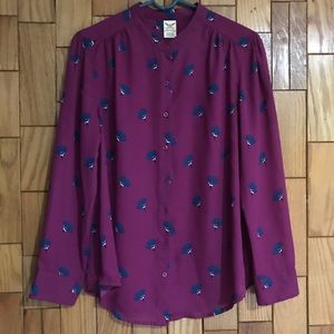 *SOLD* Floral Buttondown